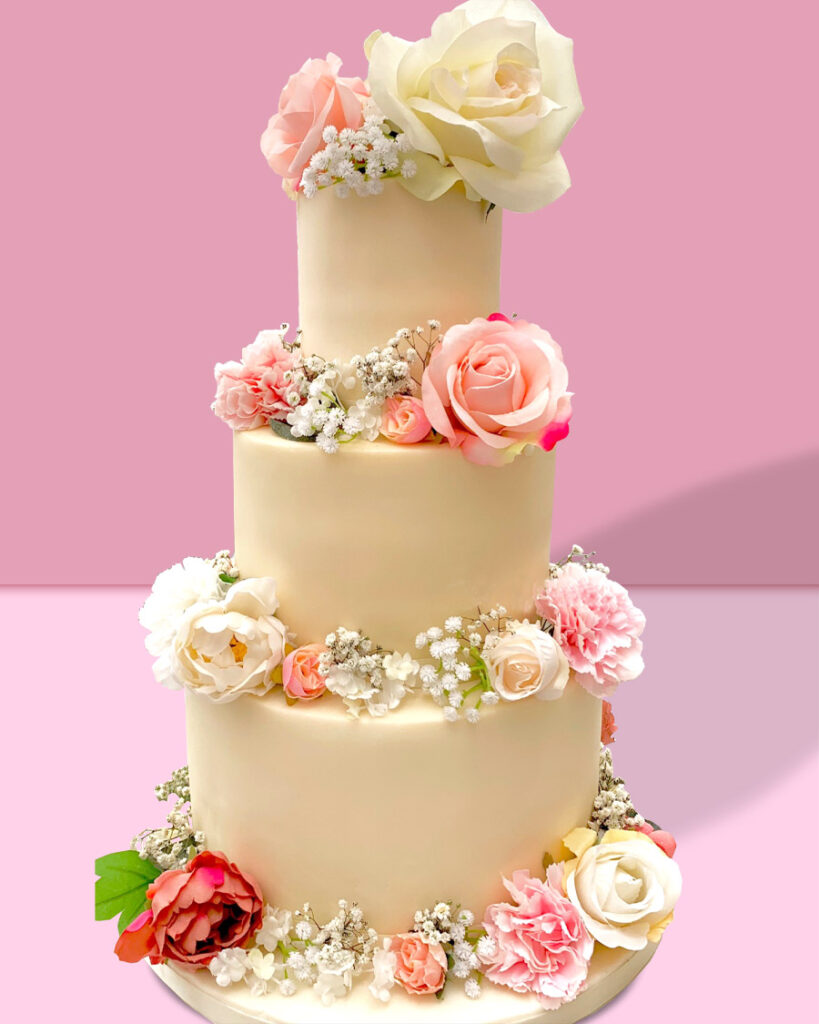 flowery-wedding-cakes-london-wembley-harrow