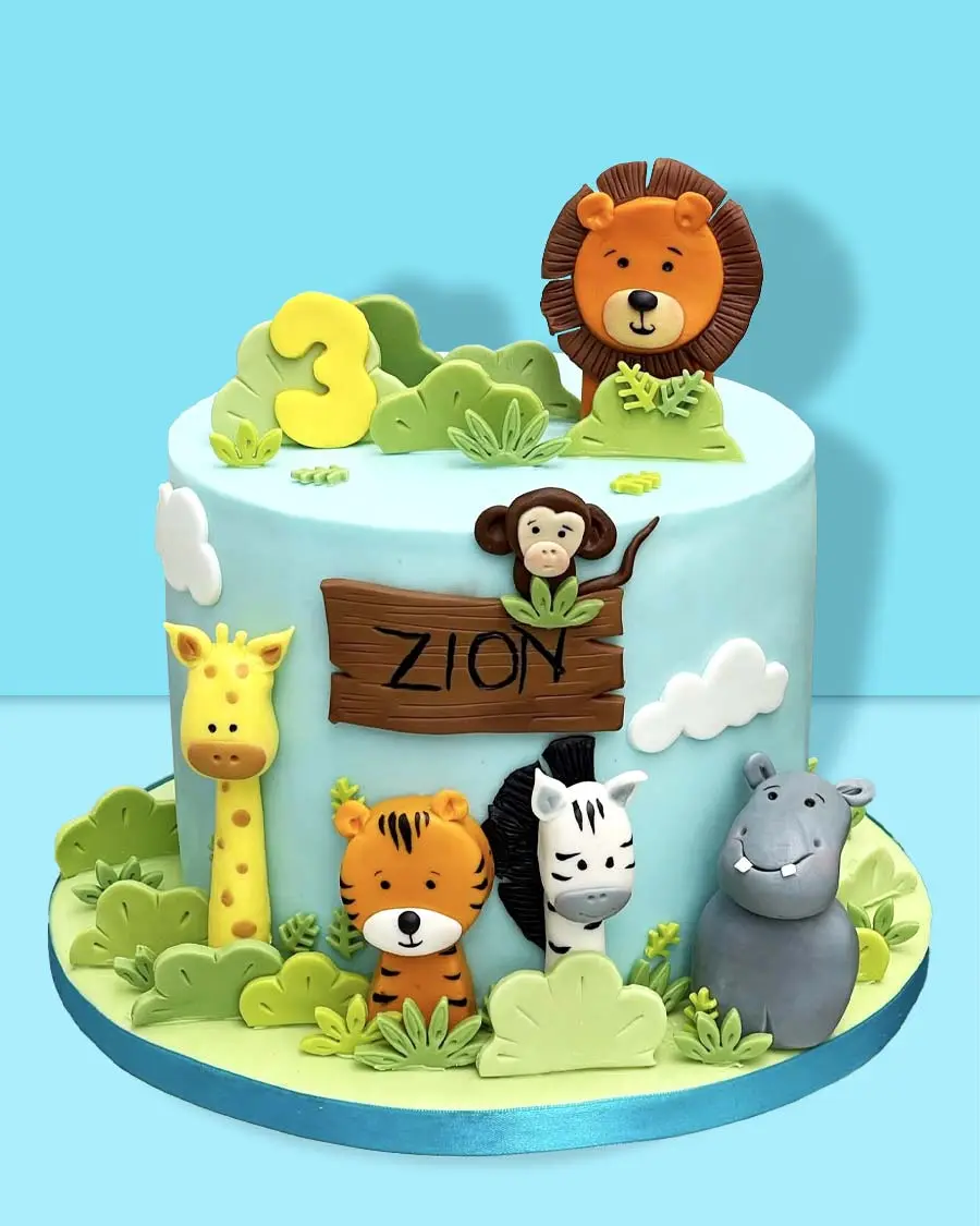 Jungle Safari Cake order in London Wembley Harrow